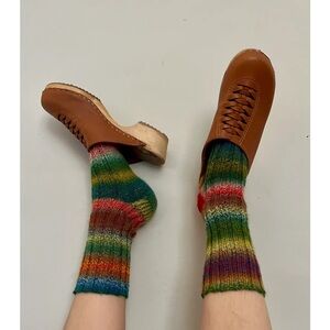 MIA Heidi Braided Cognac Swedish Clogs 37 size 7